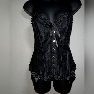 Elegant Black Corset Top